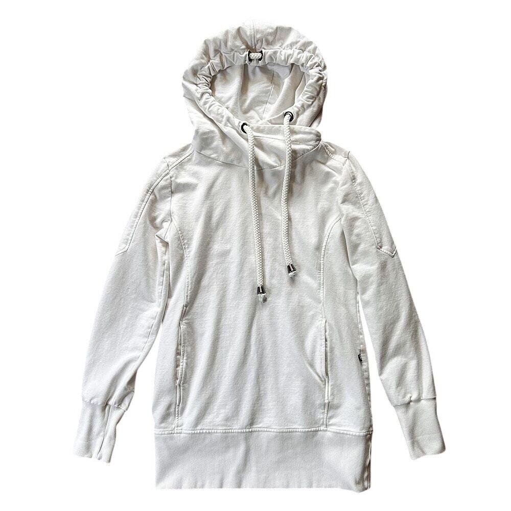 BE Wear Fleece Ivory Snow White Pullover Hoodie Medium